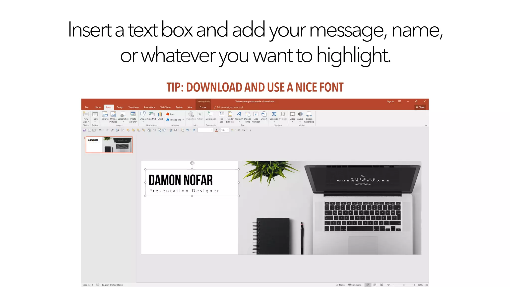 How to Create a Twitter Cover Photo in PowerPoint [Tutorial]