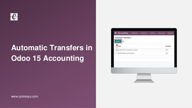 Automatic Transfers in
Odoo 15 Accounting
www.cybrosys.com
 