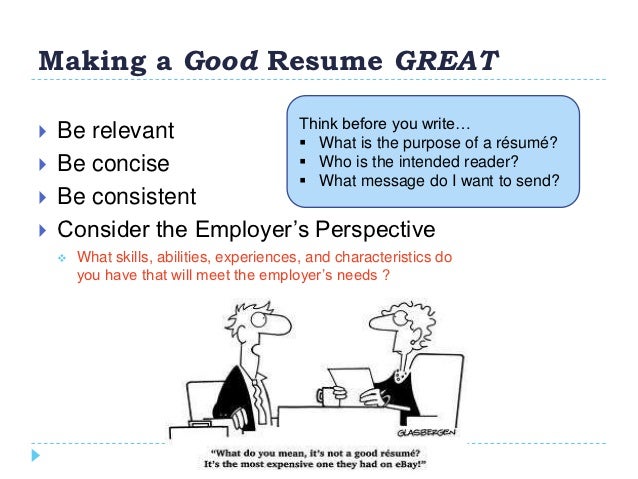 How to create a good resume