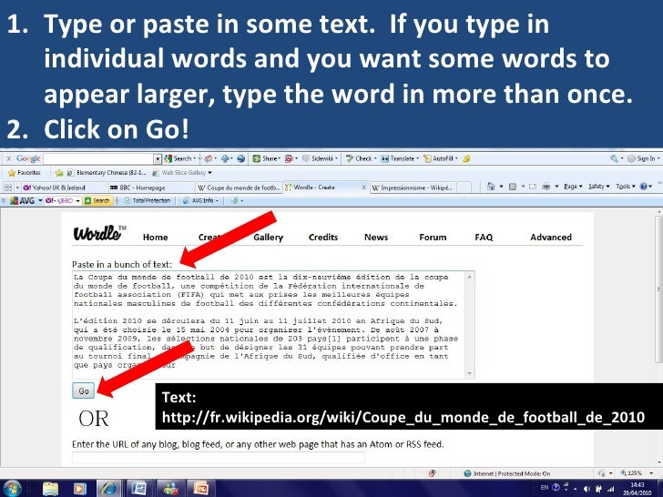 How to create a wordle