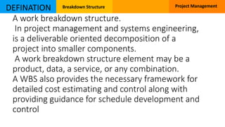 How to create a work breakdown structure (wbs) | PDF