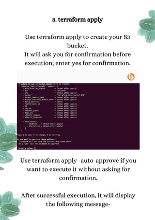 How to create aws s3 bucket using terraform | PDF