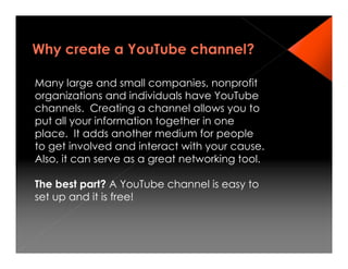 How To Create A You Tube Channel
