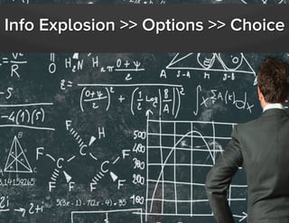 Info Explosion >> Options >> Choice

Jay Acunzo - @jay_zo

 