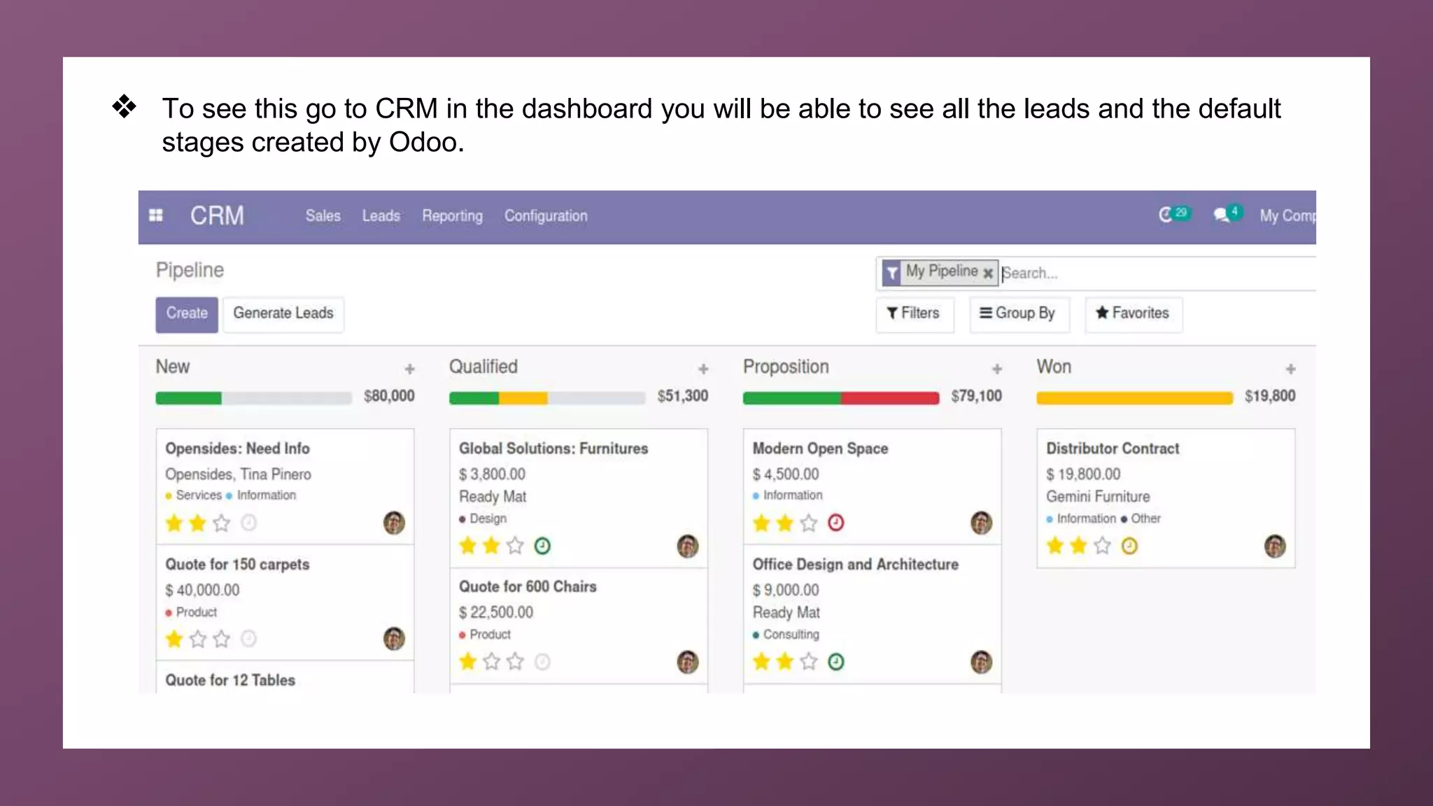 How to Create Edit Stages in Odoo 14 CRM | PPTX