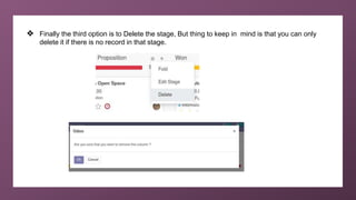 How to Create Edit Stages in Odoo 14 CRM | PPTX