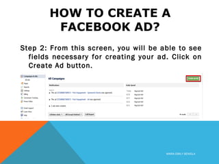 How to create facebook ads | PPT