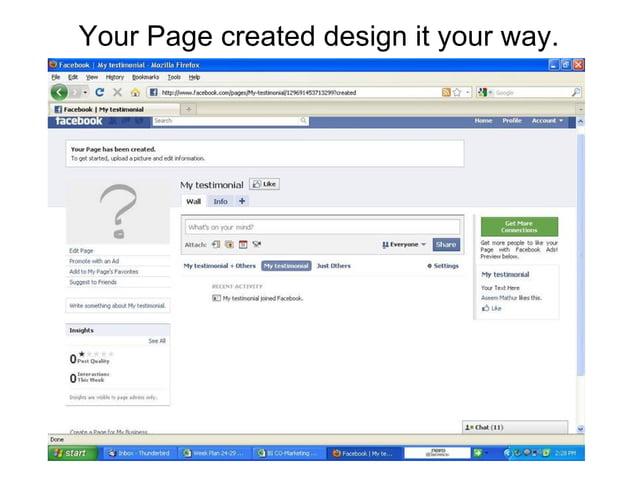 How to create facebook fan page | PPS