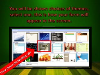 How to create forms for surveys using google docs