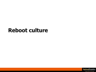 Reboot culture 