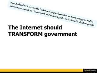 The Internet should TRANSFORM government 