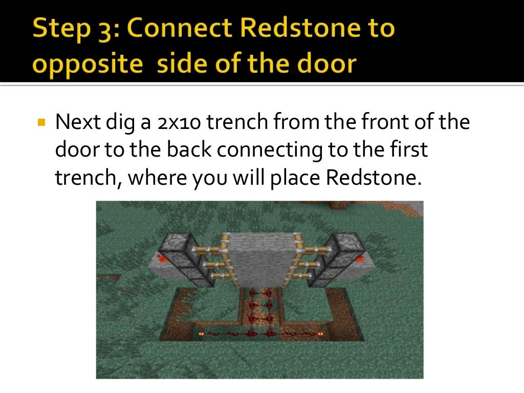 How to create a hidden Minecraft piston door