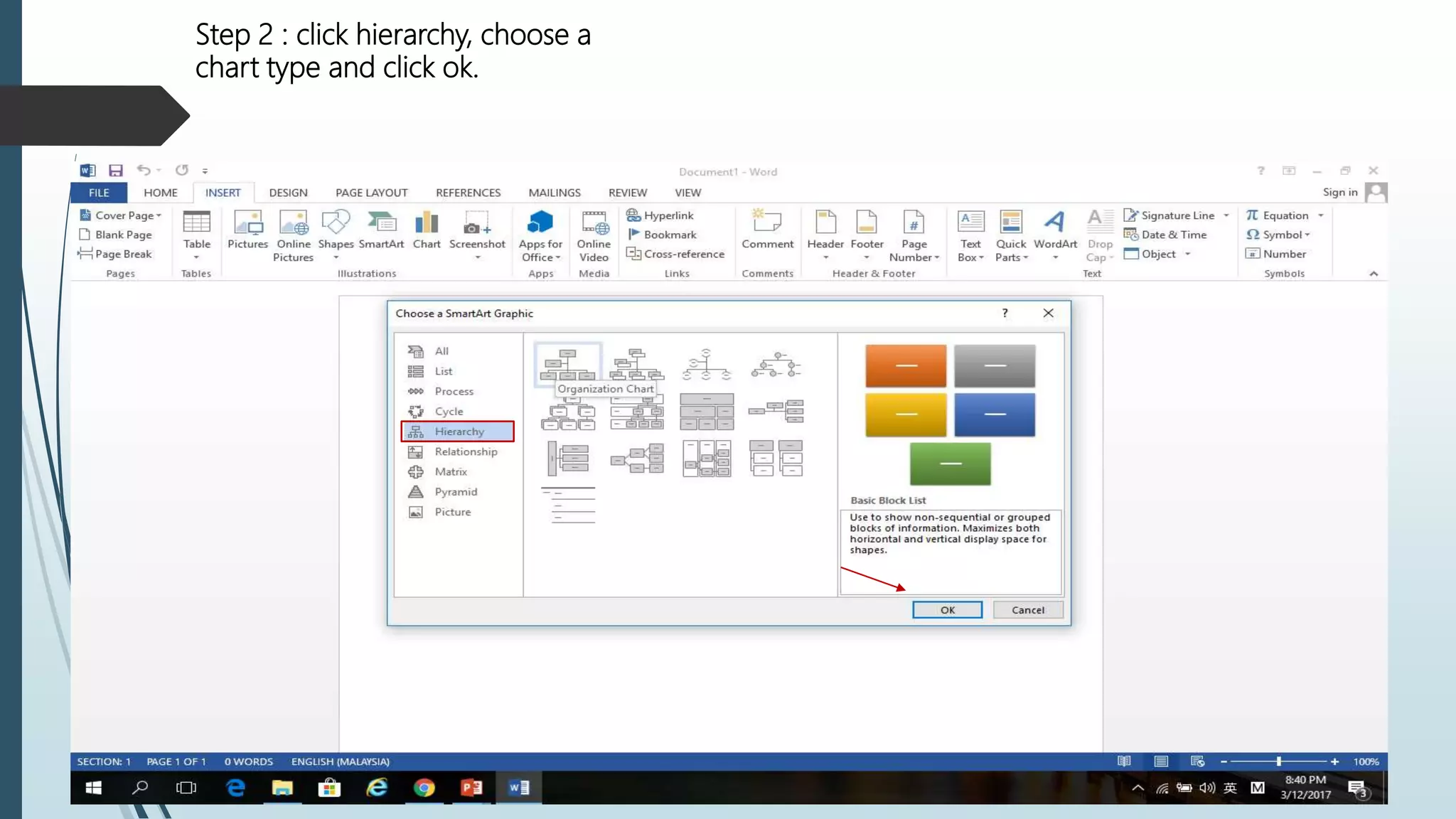 How to create hierarchy in microsoft word 2016 | PPT