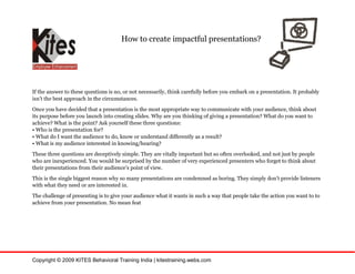 How To Create Impactful Presentation | PDF