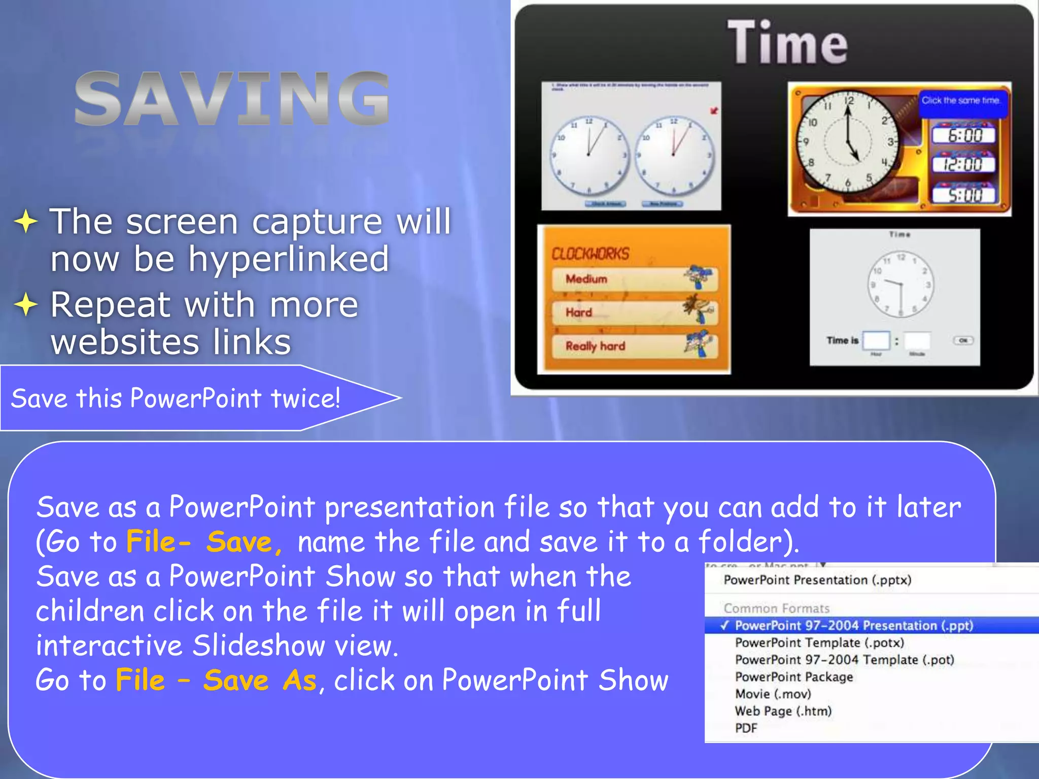 Your mouse will change into a cross, click and drag around the part of the page that will show what the game isall aboutScreen CaptureGo back to PowerPointand press Command – V