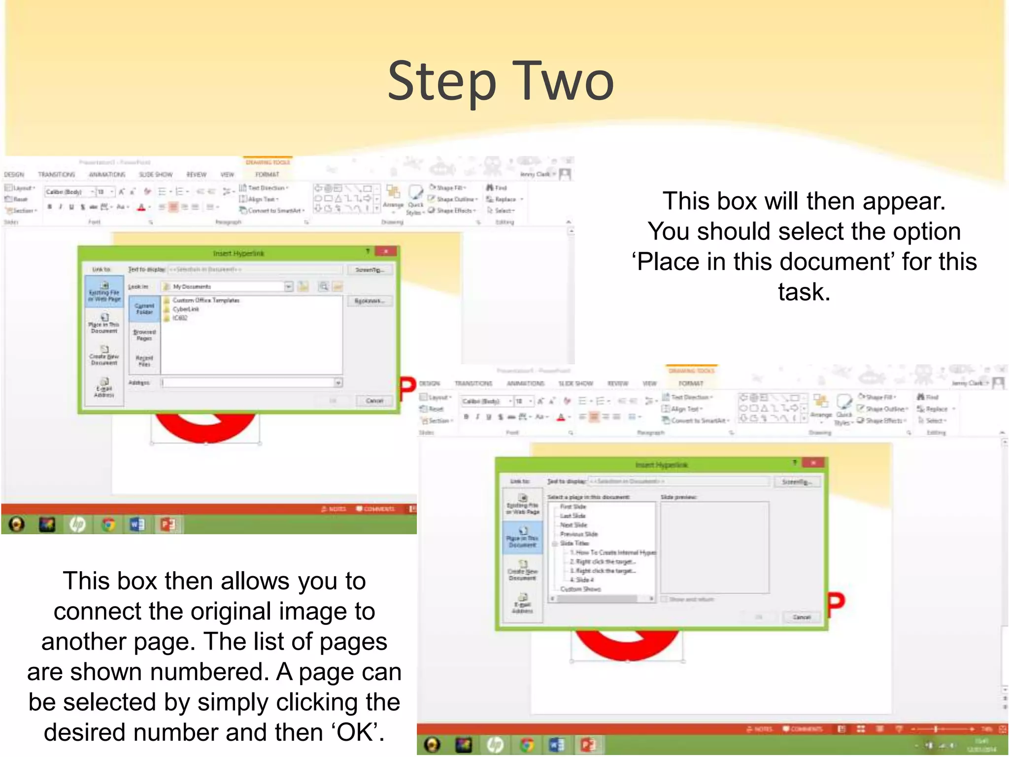 How to create internal hyperlinks | PPT