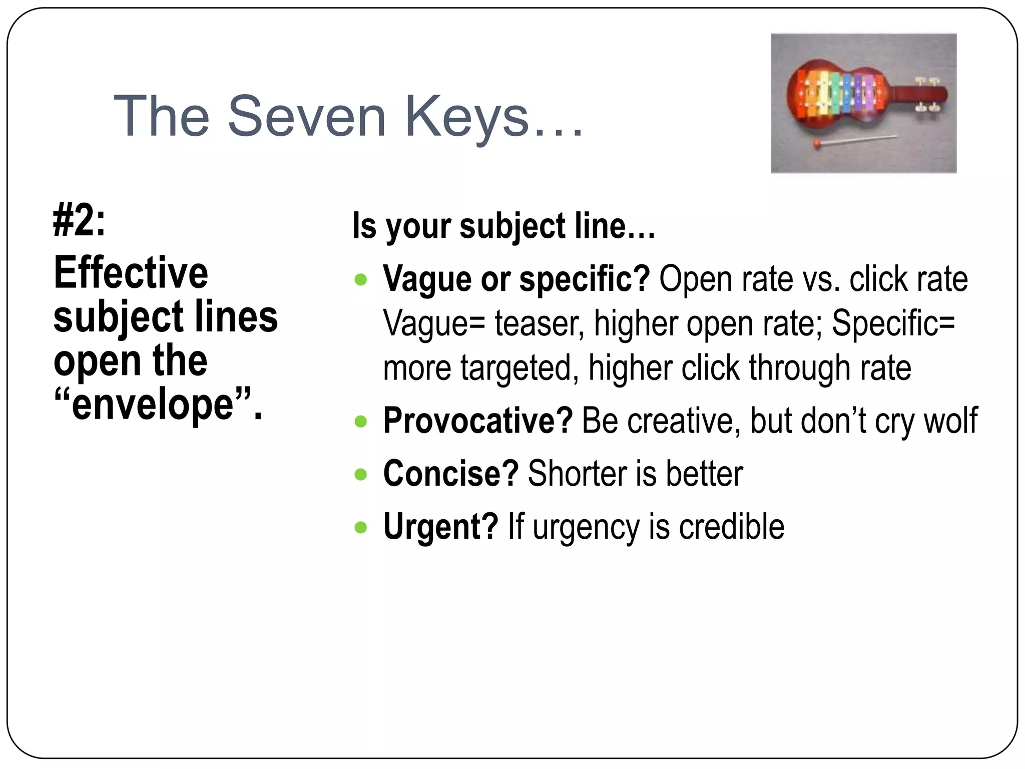  Each email is like a next chapter in a really good bookEmpower your members: Each email action is part of a larger ongoing dialogue with members that communicates a “Theory of Change.”