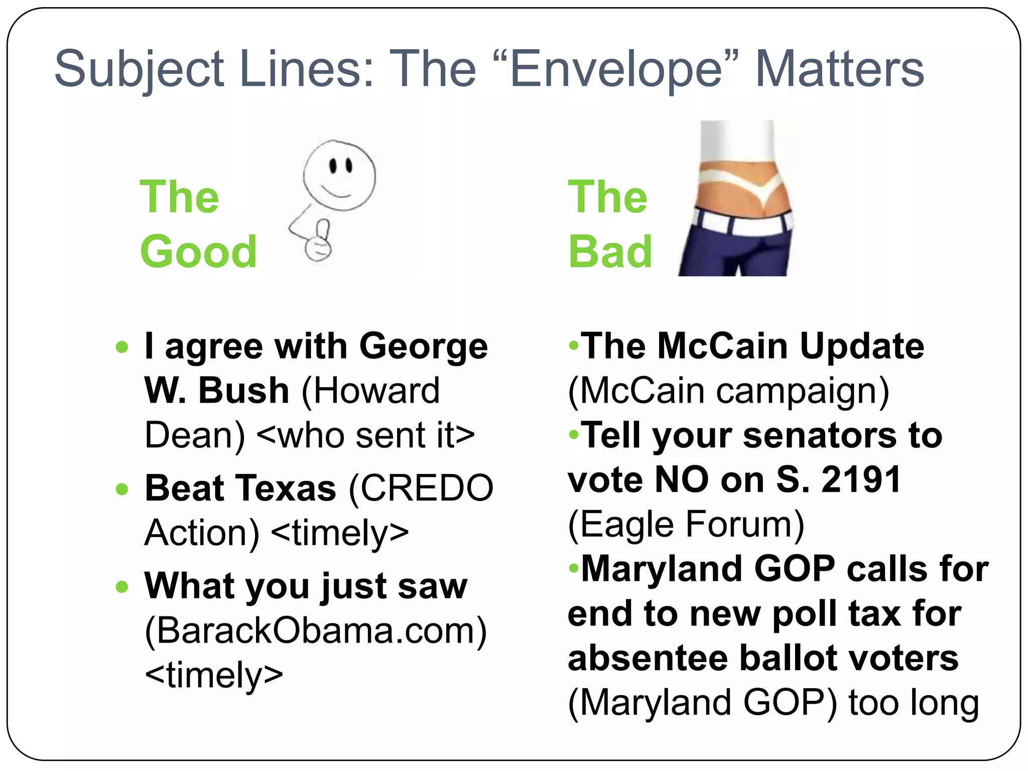 The Seven Keys …To effective email campaigns that inspire your readers to take action.