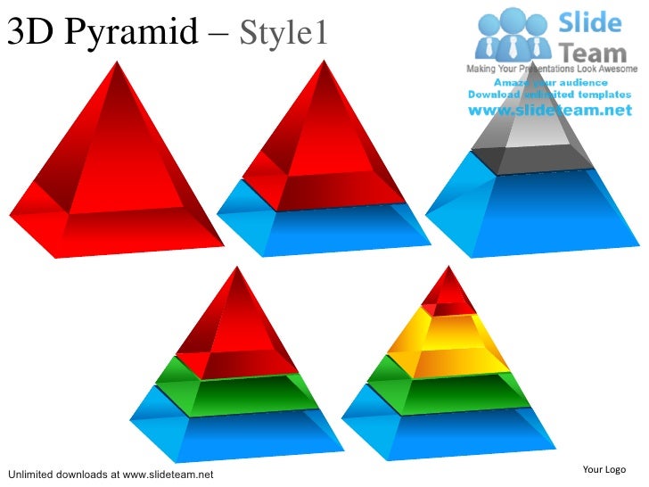 How to create make beautifully designed 3 d pyramid 1 powerpoint slid…