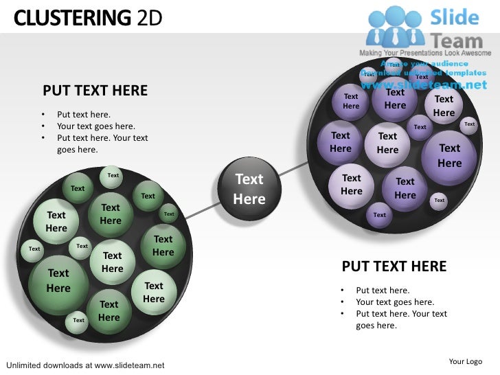 How to create make complex clustering 2 d powerpoint slides and ppt ...