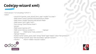 How to Create & Manage Wizard in Odoo 18 | PPTX