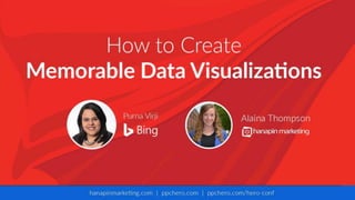 1
www.dublindesign.com
How to Create Memorable
Data Visualizations
HOSTED BY:
 
