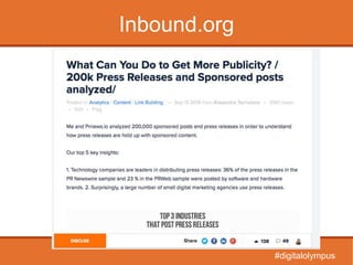 Inbound.org
#digitalolympus
 