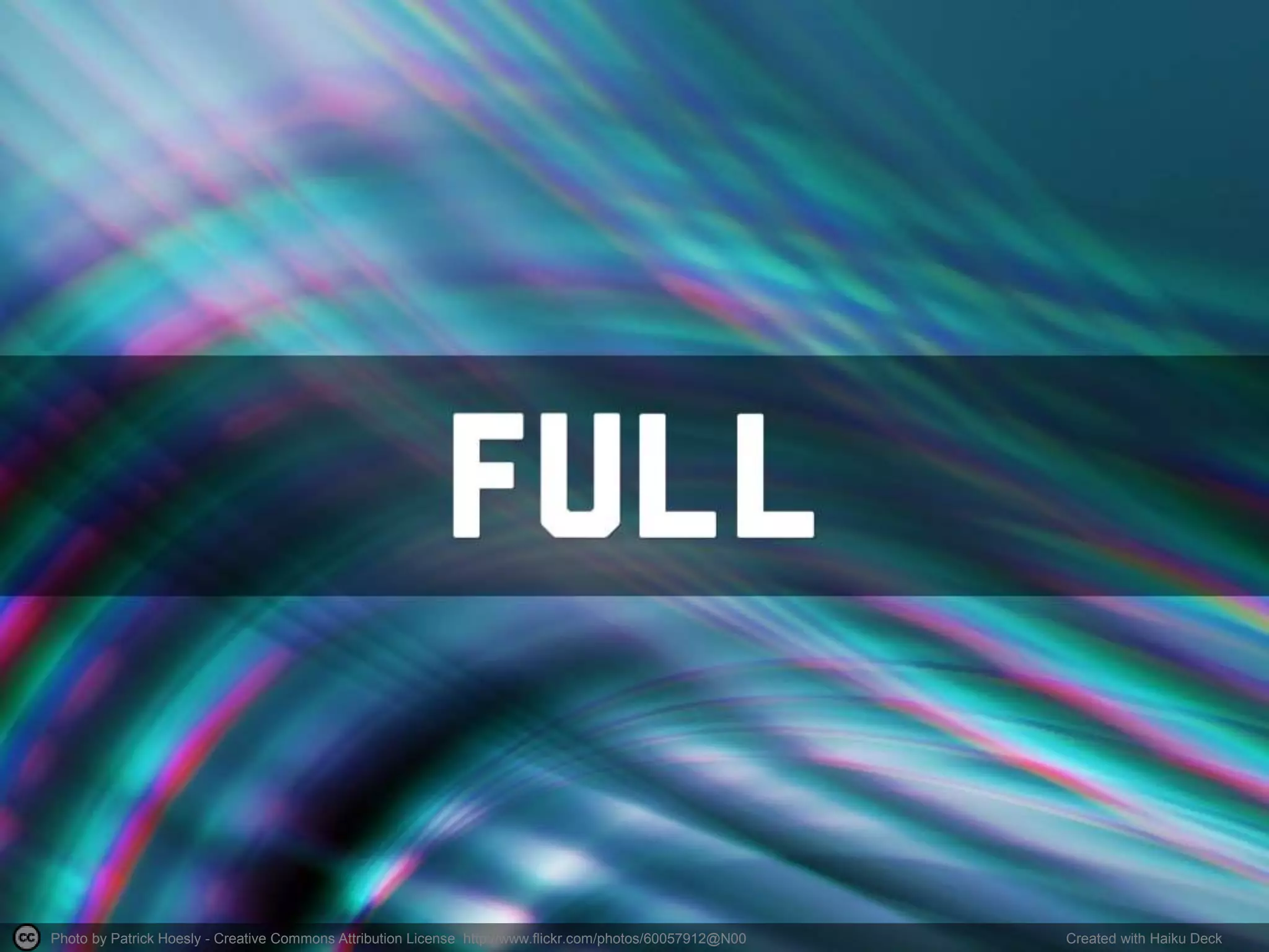 Photo by Patrick Hoesly - Creative Commons Attribution License http://www.flickr.com/photos/60057912@N00 Created with Haiku Deck
 