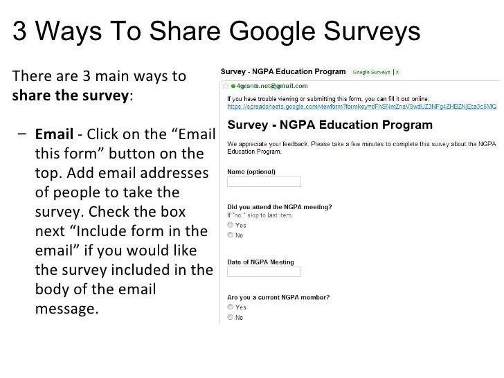 CREATE A SURVEY IN GOOGLE DOCS visual data 8