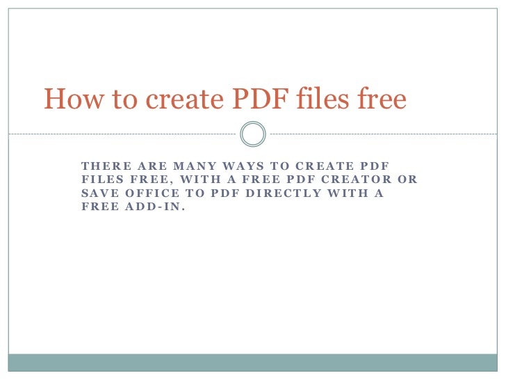 Free Print To Pdf Creator