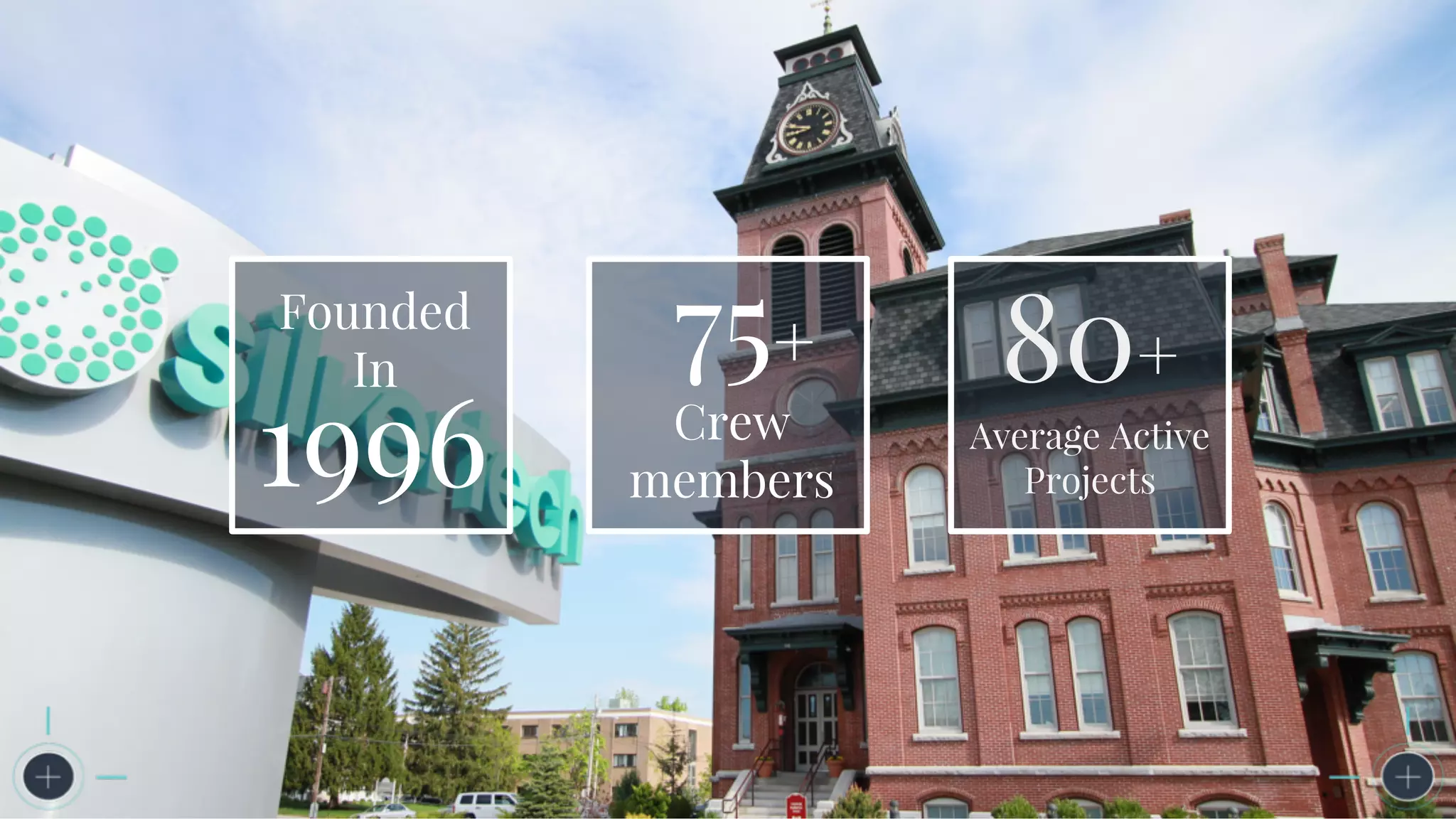 1996
Founded
In 75+
Crew
members
80+
Average Active
Projects
 