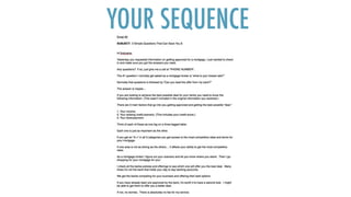 YOUR SEQUENCE
 