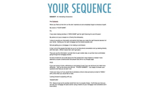 YOUR SEQUENCE
 