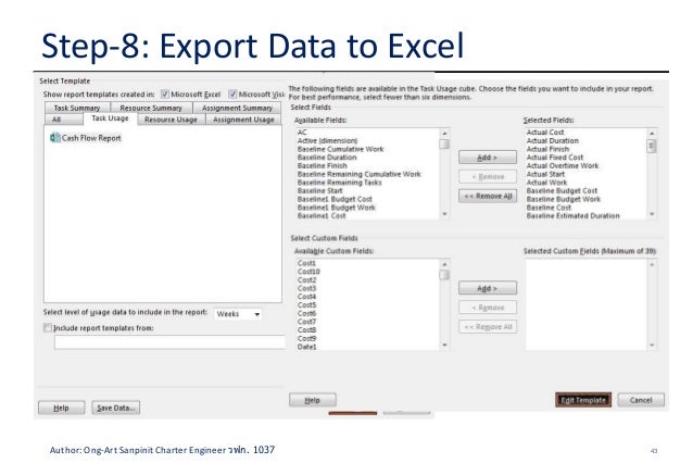 ms project 2013 report templates