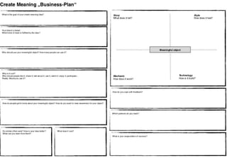 How to create something meaningful