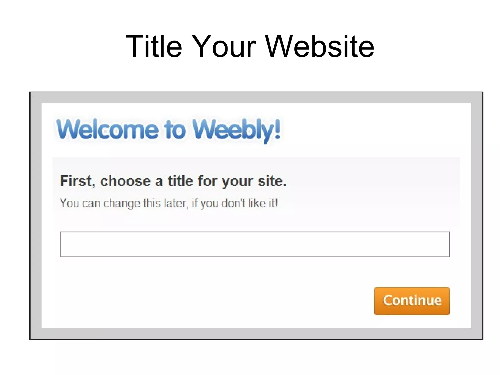 Title Your Website 