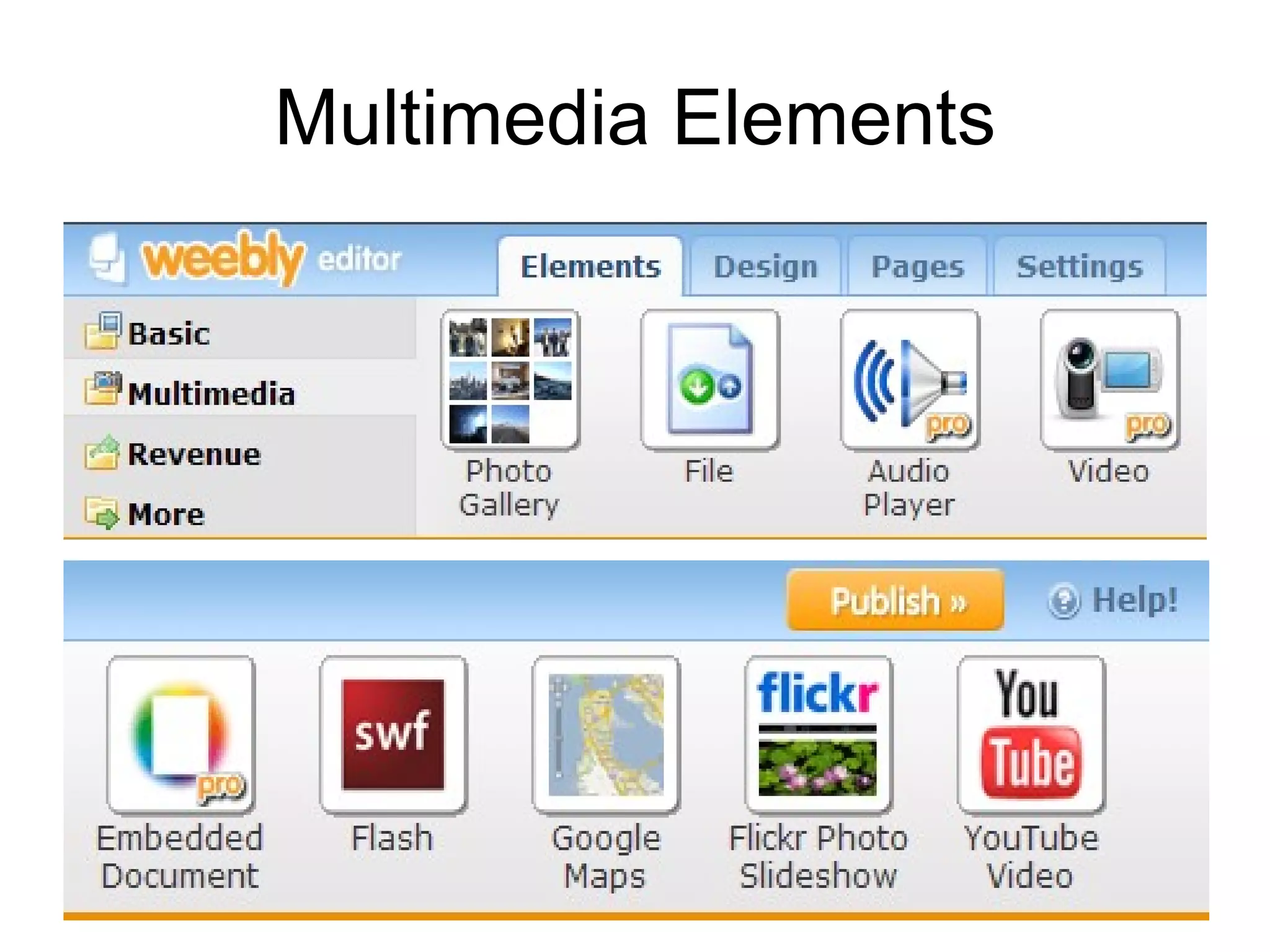 Multimedia Elements 