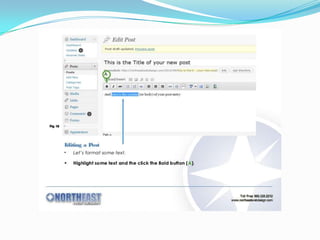 How to create word press