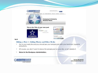 How to create word press