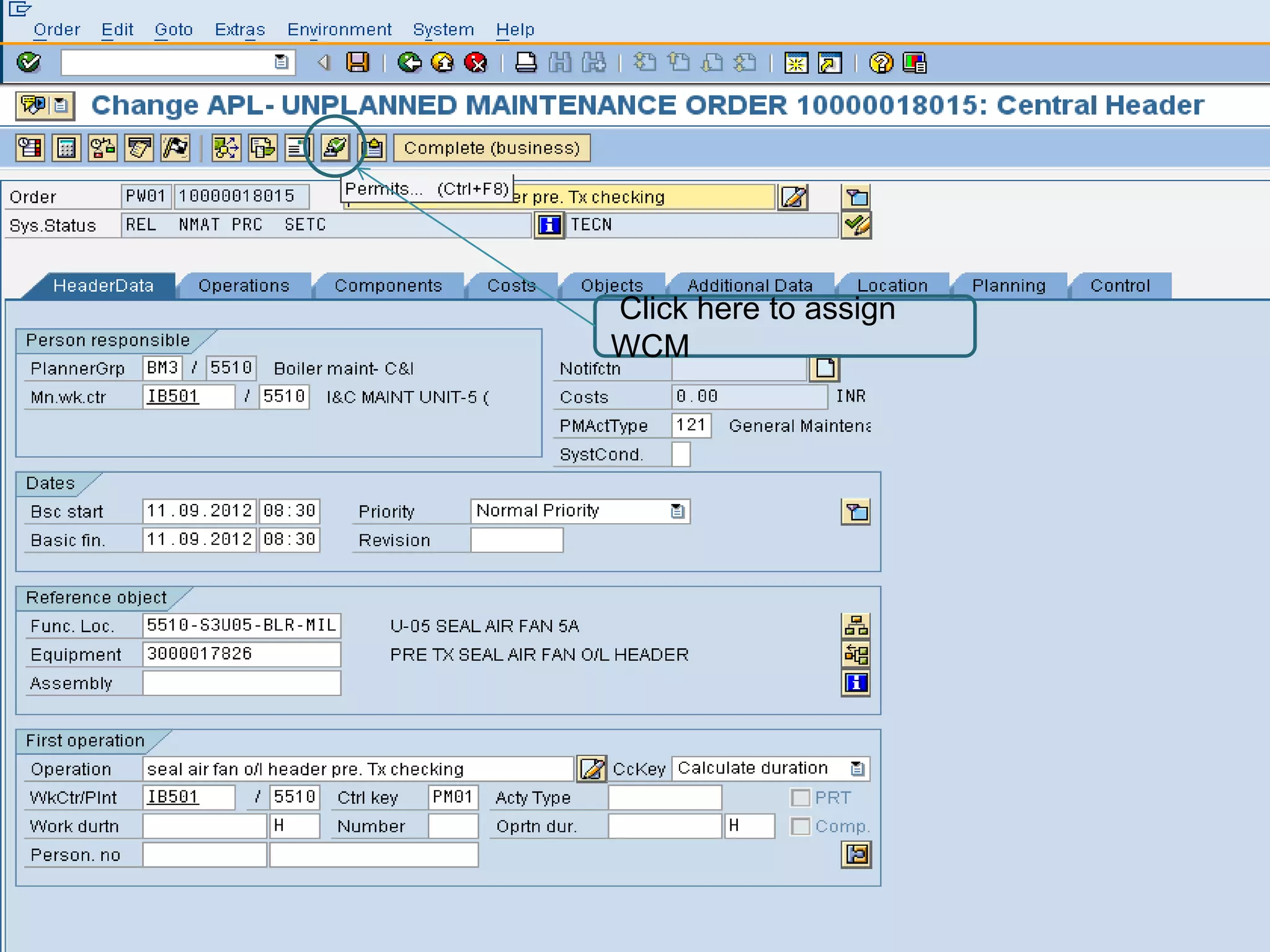 Click here to assign
WCM
 