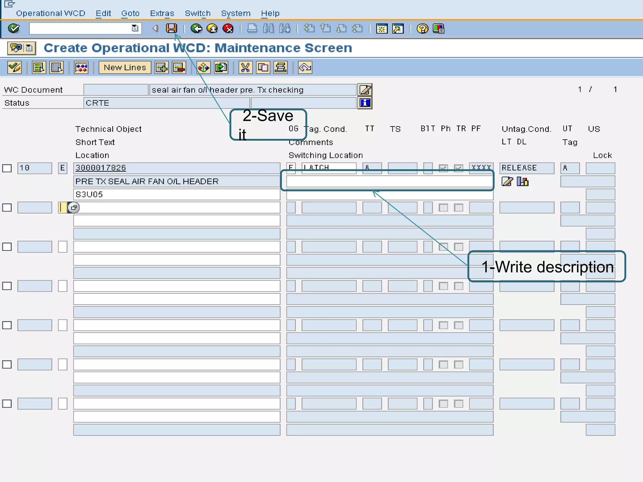 2-Save
it




          1-Write description
 