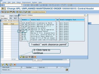 1-select ” work clearance permit”

  2- Click here to
  continue
 
