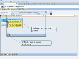 1-Select appropriate
            permit




2-Click here to create
application
 