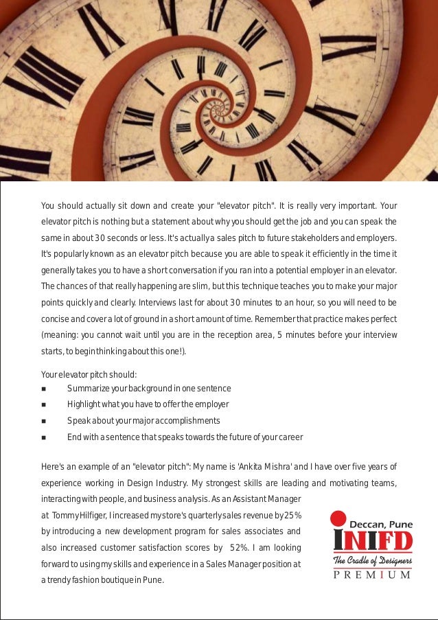 30 sec elevator pitch