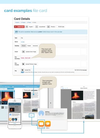 card examples file card 
This text will 
appear above 
the ‘Open’ link 
Your preview 
image will 
appear here 
 