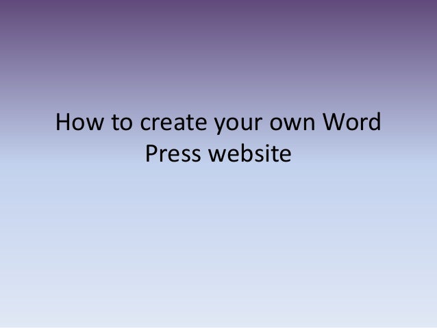 create your own word