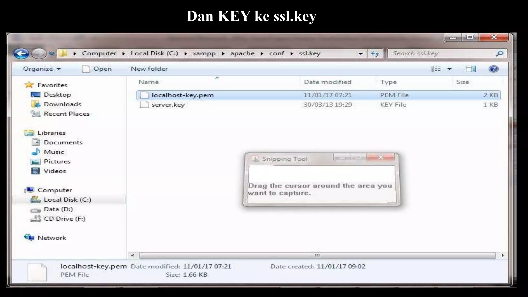 Dan KEY ke ssl.key
 