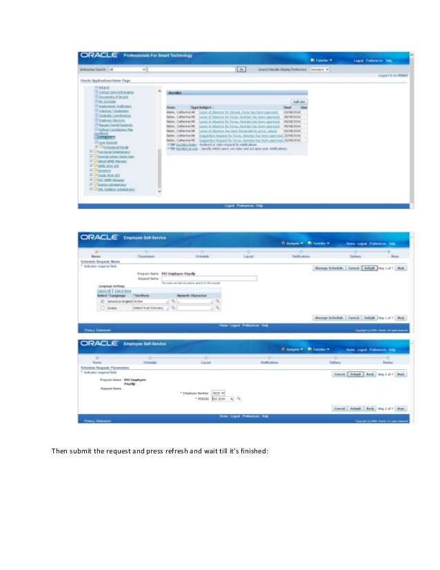 using jsp employee slip pay How through self create payslip to service