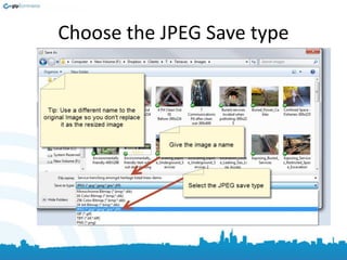 Choose the JPEG Save type
 