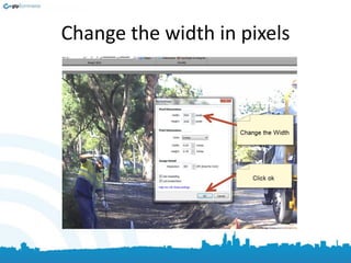 Change the width in pixels
 